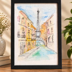 Parisian Streets - Handmade Framed Artwork