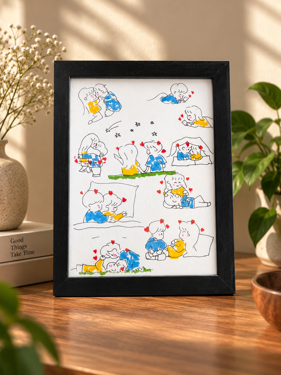 Little Moments – Framed Handmade Painting