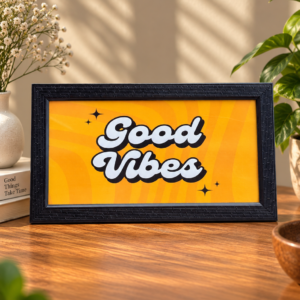 Good Vibes Decorative Photo Frame | Modern Home Décor