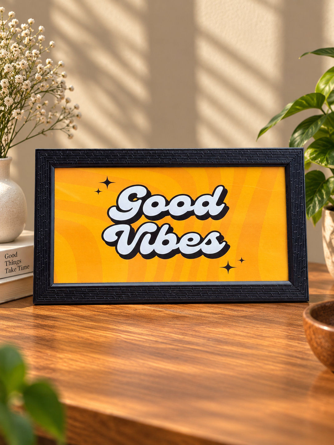 Good Vibes Decorative Photo Frame | Modern Home Décor