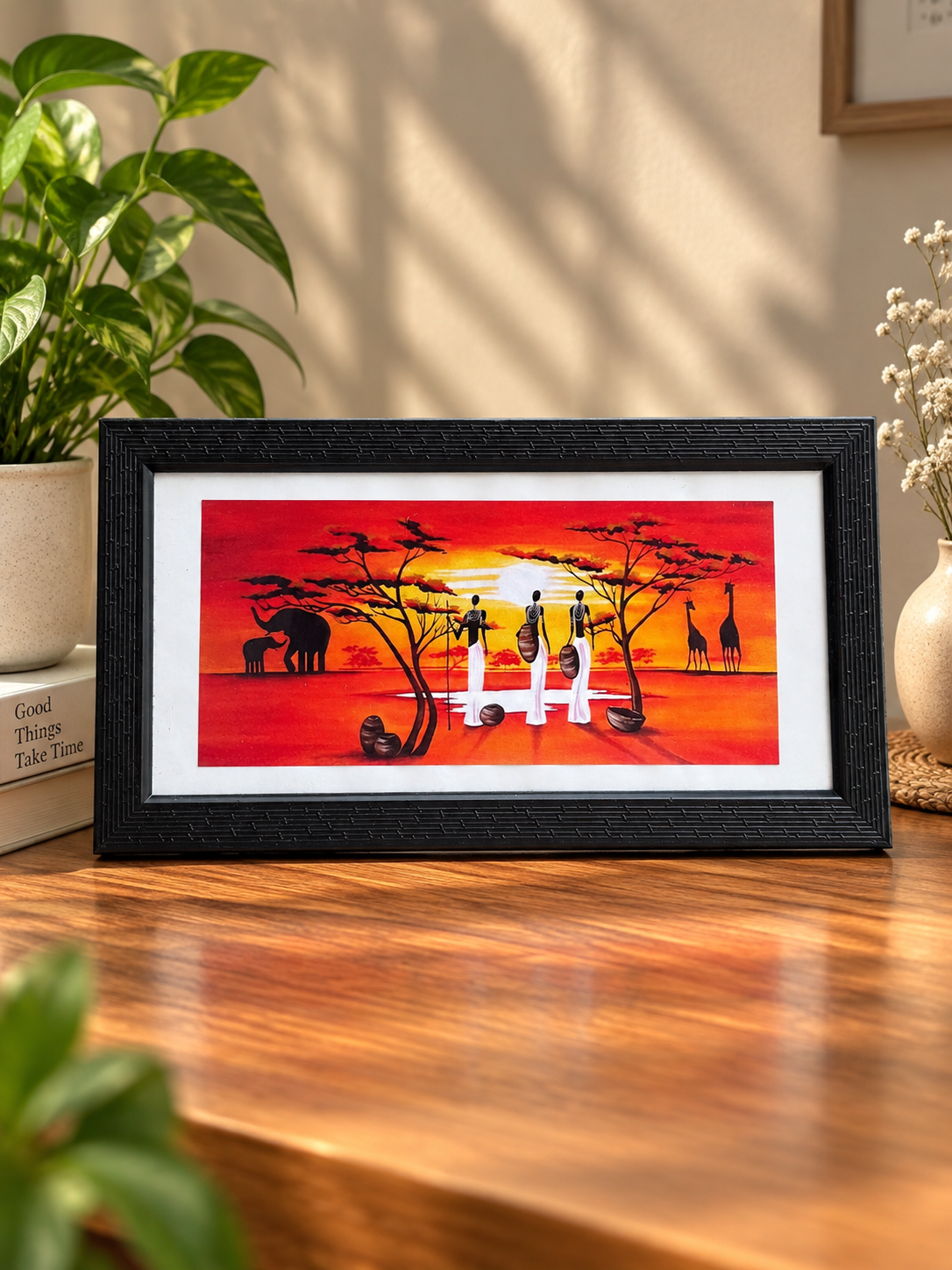 African Sunset Safari Decorative Photo Frame